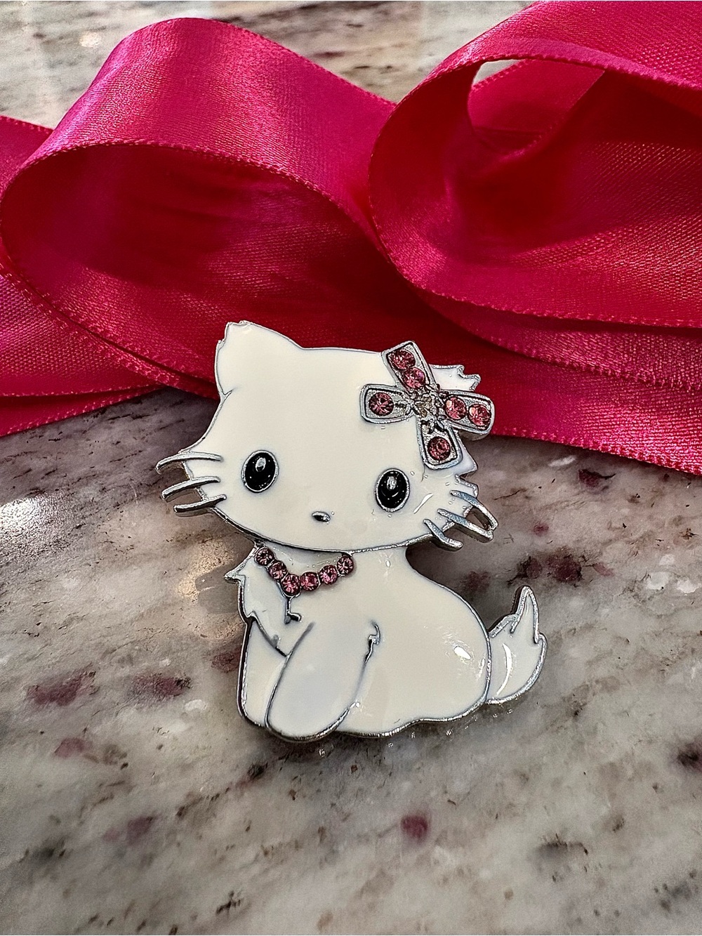 Princess Zsa Zsa CAT PIN | feline lapel brooch